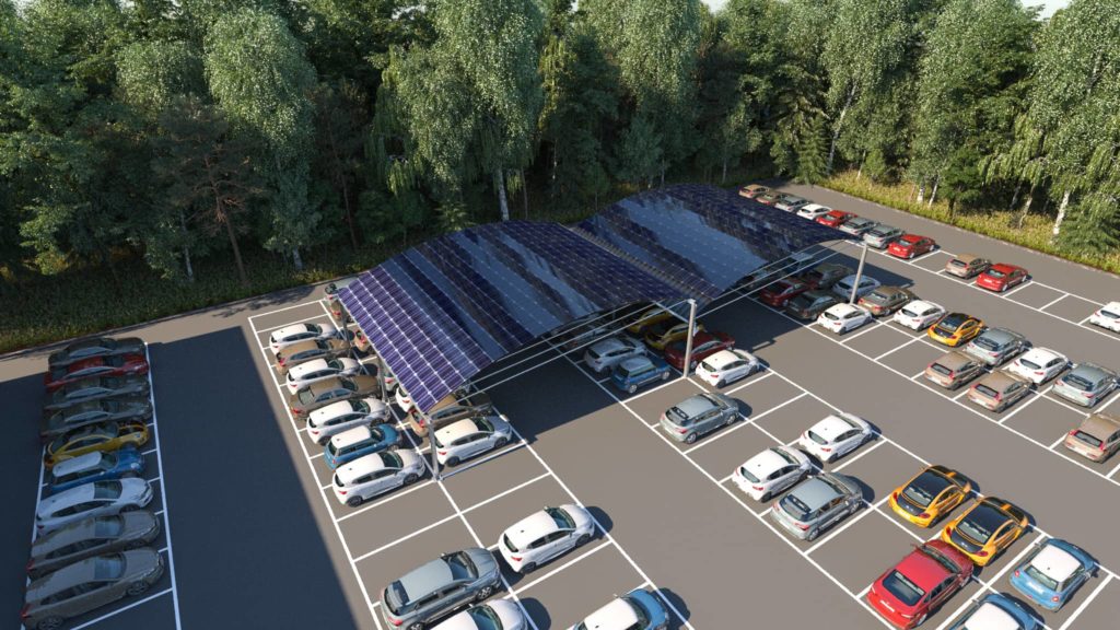 Solar Parking Canopy Model